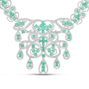 Emerald and Diamond Necklace